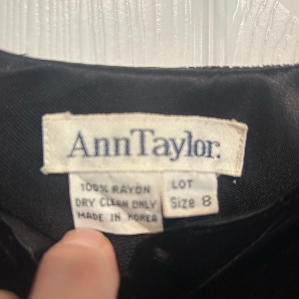 Ann Taylor Black Rayon Jacket‎ - Picture 3 of 3